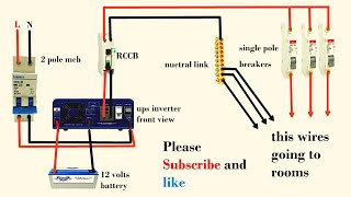 inverter ups connections for home diagram