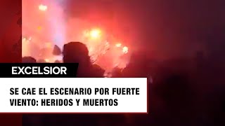 Se cae el escenario dejando 6 muertos y heridos