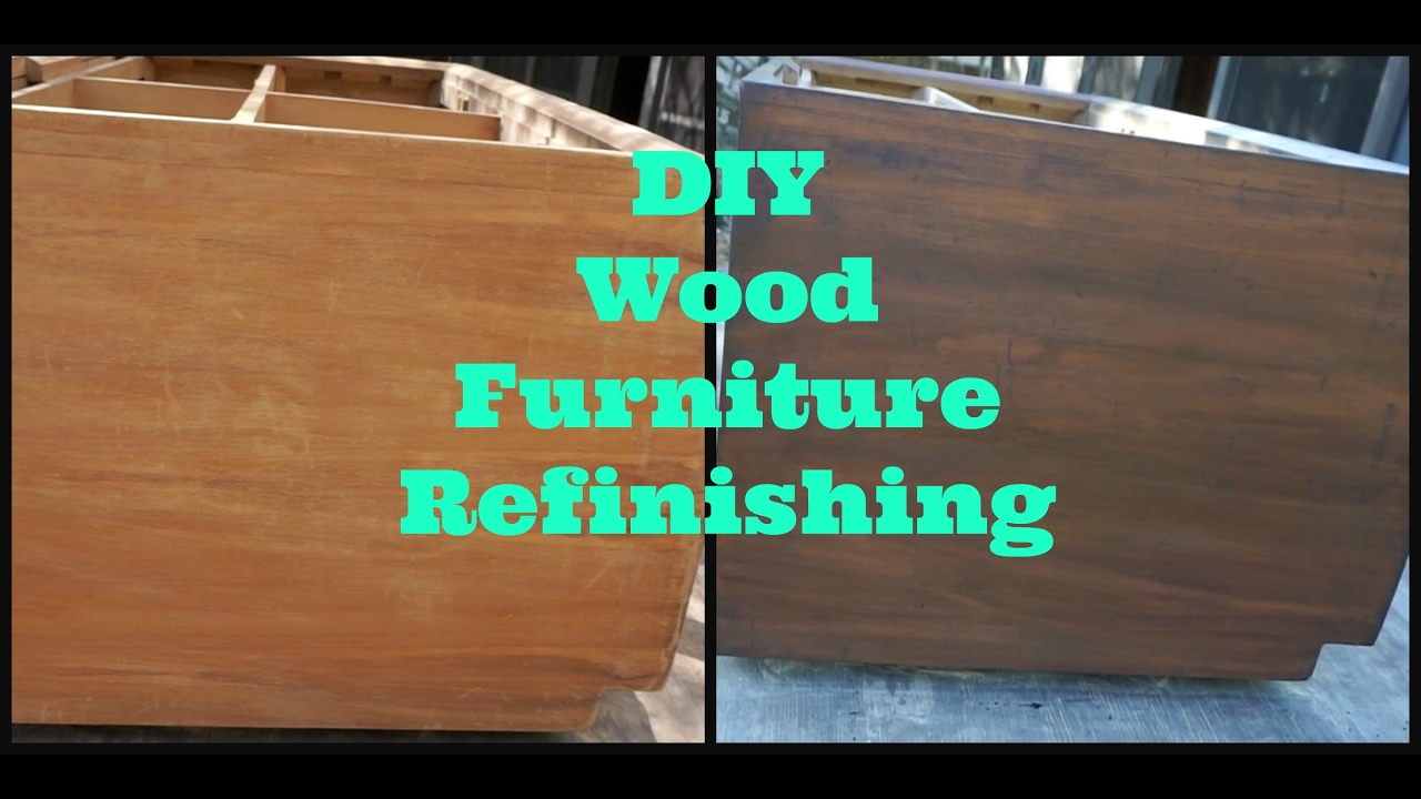 How To Refinish Wood Furniture YouTube