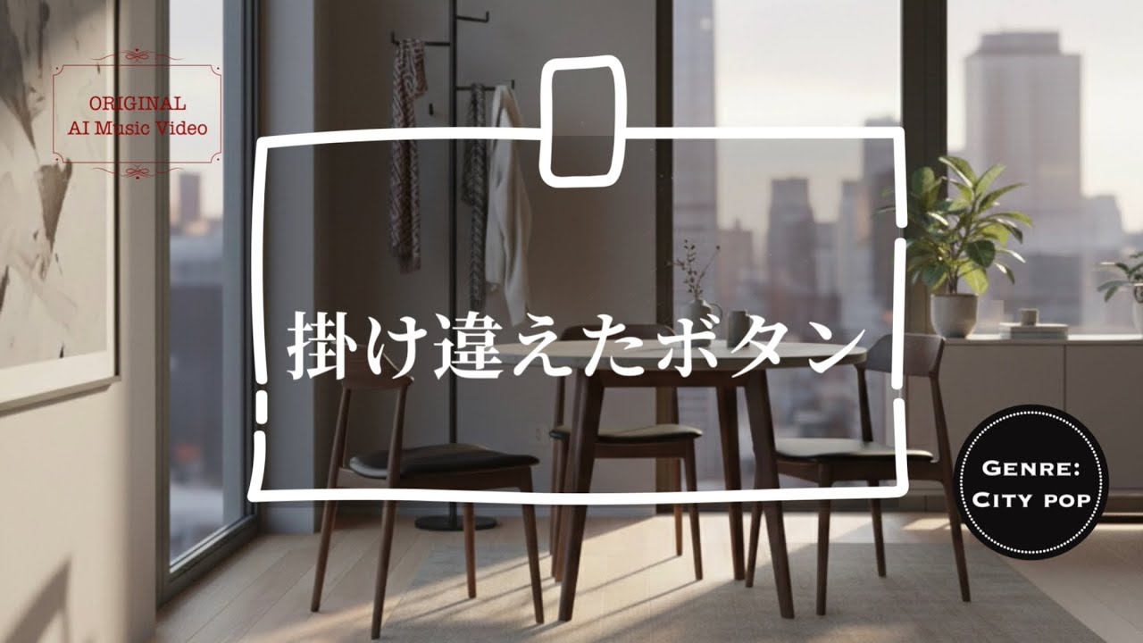 掛け違えたボタン - Haru3. (Original AI Music Video)