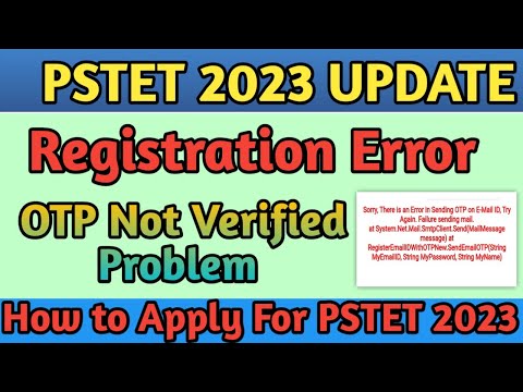 PSTET Registration ||PSTET