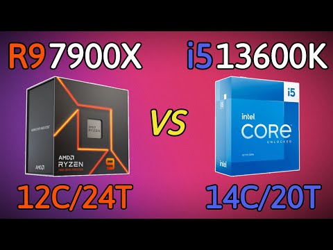 Core i5 13600K vs Ryzen 9 7900X - Which one is better with RTX 4090 24GB?