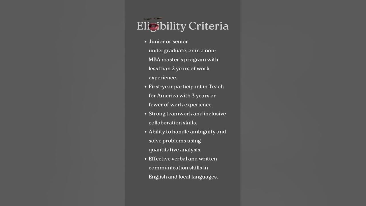 McKinsey & Co Business Analyst Intern Summer 2025 YouTube