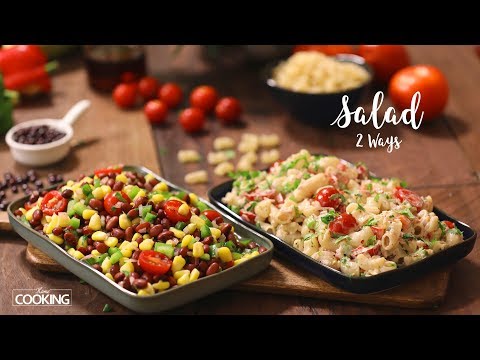 Salad 2 Ways | Corn & Redbean Salad | Macaroni Salad | Salad Recipes