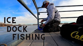 Ice DOCK Fishing on THIN Ice