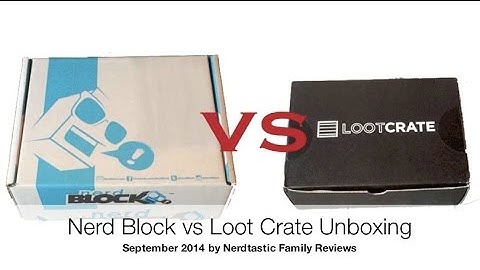 Nerd Block vs Loot Crate Unboxing - September 2014