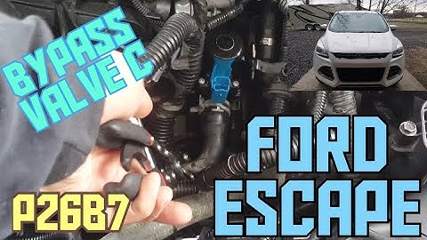 How to replace bypass valve C on a Ford Escape 2013-2016 code P26B7
