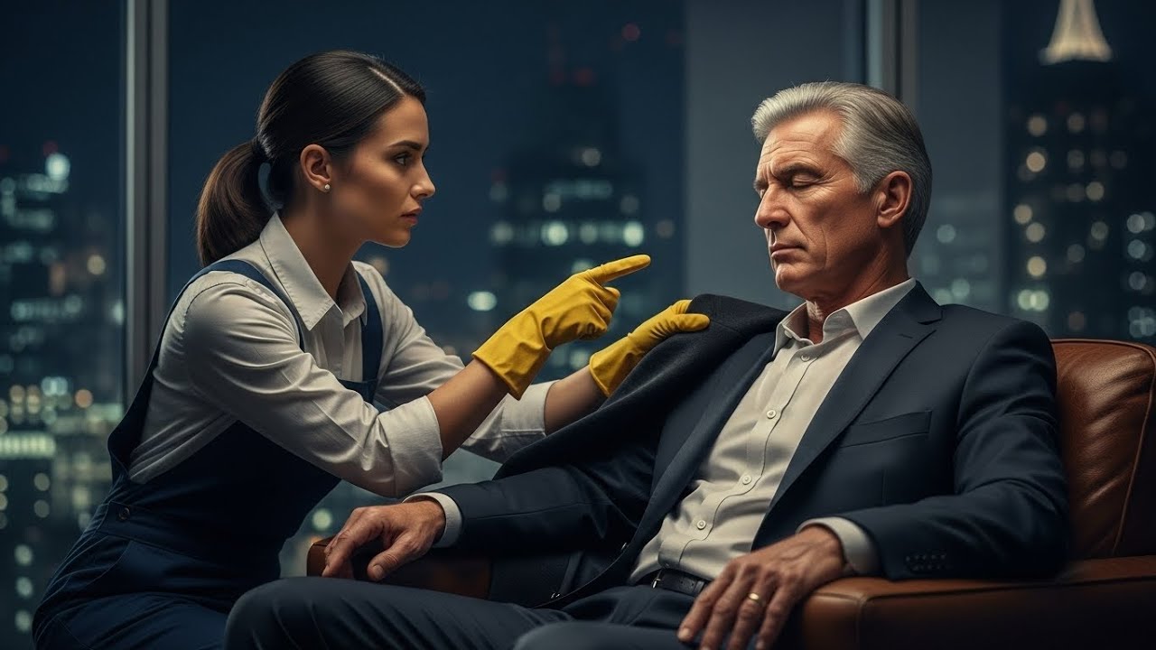 “Ele fingiu dormir pra testar ela a filha da faxineira… mas nunca imaginou o que veria!”