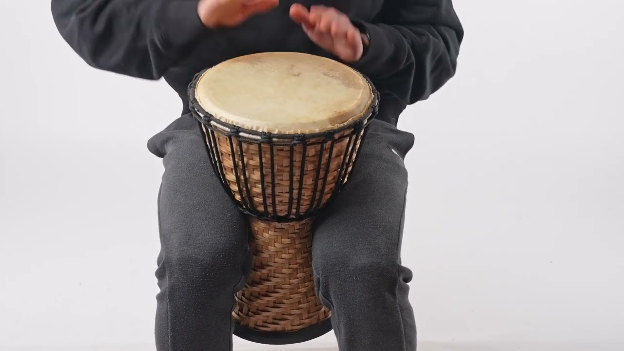 Djembe Tamburo Bongo 40cm - Tamburo Africano Decorativo Con Motivo Elefante - Foto 12