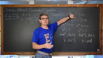 Solving Natural Exponential Functions 3 Examples with Natural Logarithms