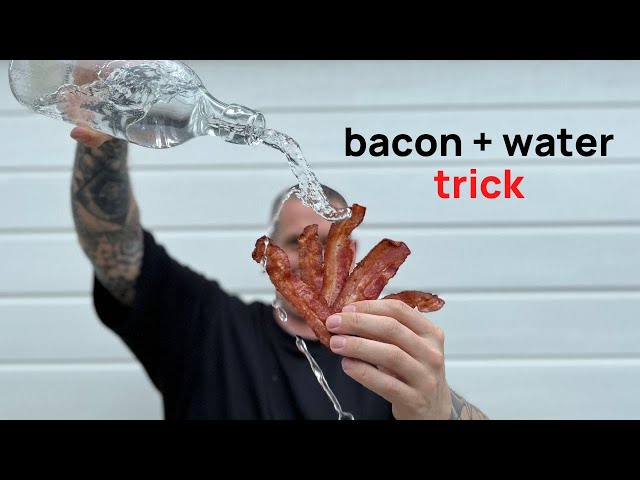 Why do I keep adding water to cook my bacon? class=