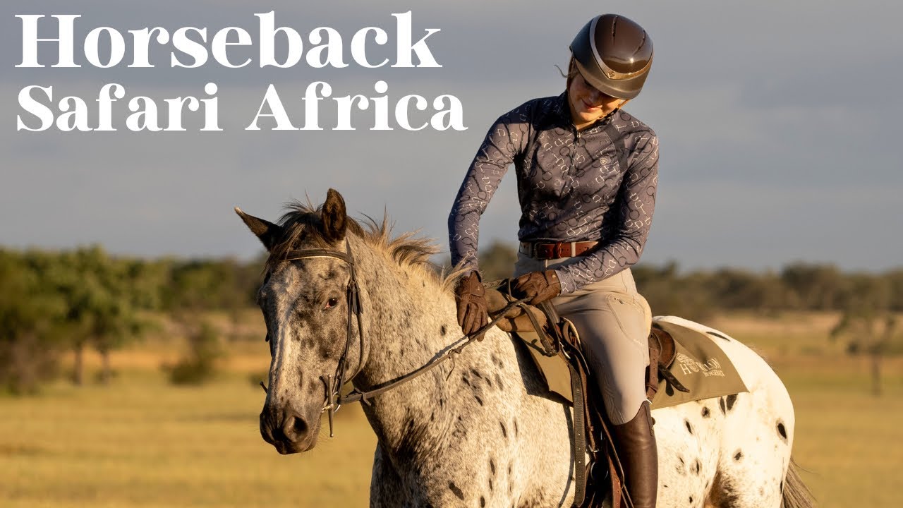 Верховая езда с жирафами в Африке! Это Эсме