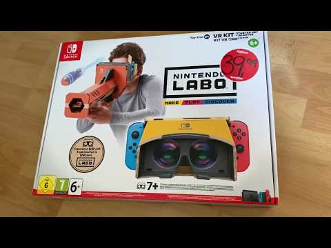 Nintendo Labo Toy-Con 04: VR Kit - Starter Set + Blaster - Switch unboxing