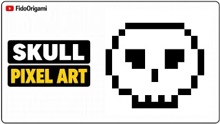 💀 Skull Pixel Art Ideas | Easy Grid Drawing