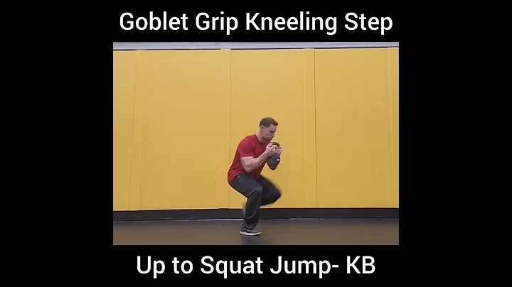 Goblet Grip Kneeling Step Up to Squat Jump- KB