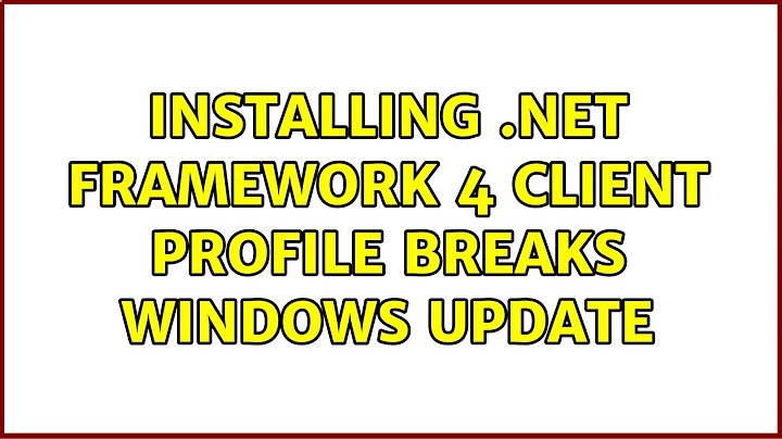 Microsoft net framework 4 client profile là gì