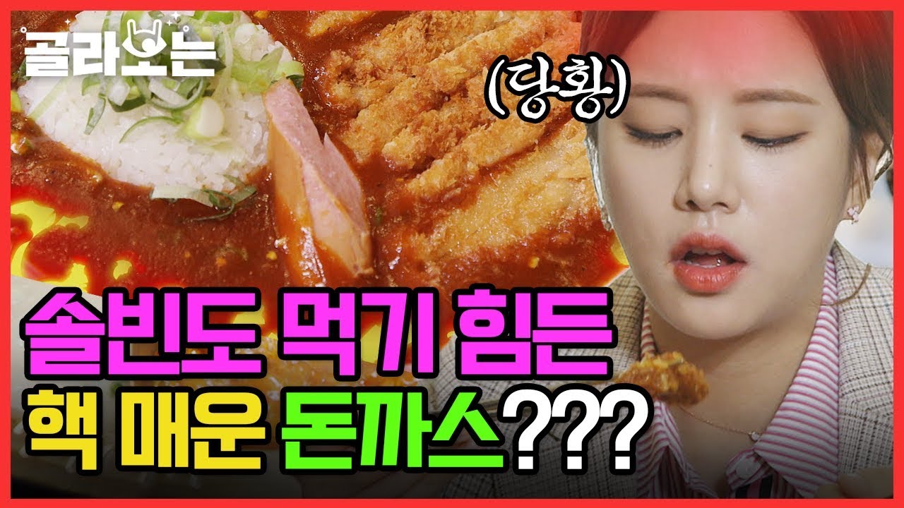 [#골라보는] 천하의 솔빈도 당황시킨 맵기난이도 끝판왕 카레돈까스! 솔빈이 인정한 TOP OF TOP! 분명 보고만 있었는데 입술이 얼얼한 느낌 | #원픽로드 | #Diggle