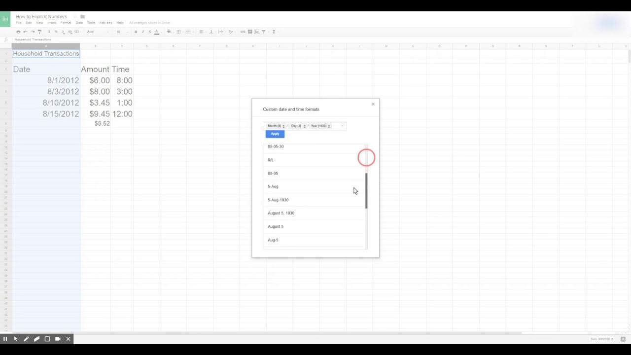 Google Sheets Number Formatting YouTube
