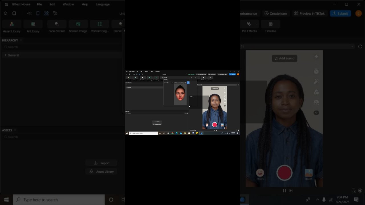 How To Arrange The Panel Layout In TikTok Effect House