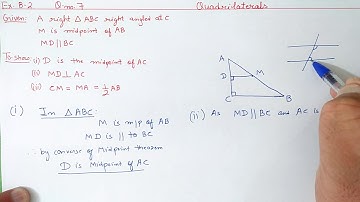 Chapter:8 Ex.8.2 (Q.7) Quadrilaterals | Ncert Maths Class 9 | Cbse.