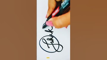 Know your signature💥💐#Ishika name #handwriting #cursive #signature #calligraphy