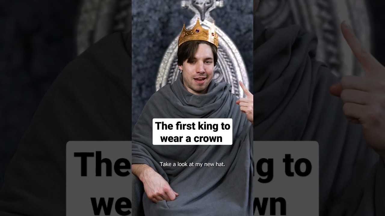 The first King to wear a crown.👑 