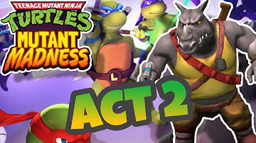 TMNT: Mutant Madness - Act 2 Complete - (All Levels) | Full Walkthrough/Guía Completa