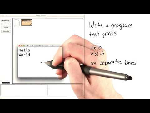 13   Hello World, Two Lines