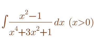 ∫(x²-1)/(x⁴+3x²+1) dx #shorts #integrals #wbjee #integration #substitution #kcet #bitsat #cbse #bseb