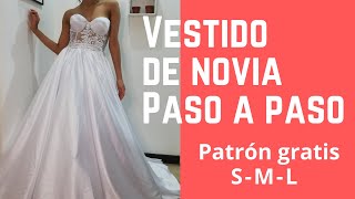Vestido de novia paso a paso Patrón , confección - Tutorial completo - YouTube