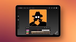 Animation Exercise #5 — Smoking Agent | Short GIF Animation (Procreate Dreams 2)