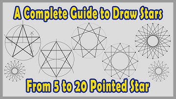 Stars Collection – A Complete Guide to Draw Stars (From 5 to 20 Pointed Star With Variation)