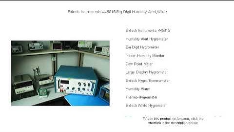 Extech Instruments 445815 Big Digit Humidity Alert,White