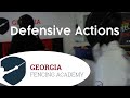 Fencing Lesson: Defensive Actions