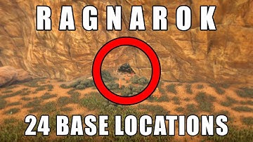 ARK Ragnarok - 24 base locations... Rat holes, caves, alpha spots and more