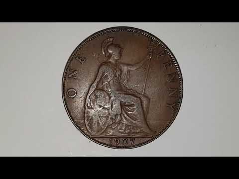 British - King Edward VII - 1907 - One Penny - Bronze - Circulated - Coin World UK
