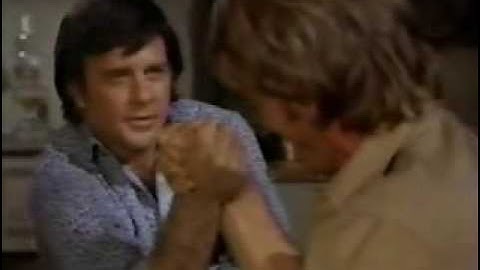 Johnny and Scott arm-wrestling