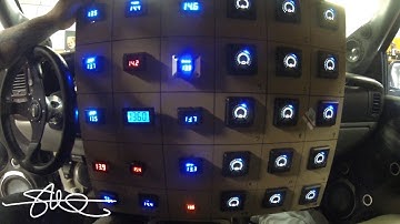 World Record Most Volt Meters One Vehicle! 30! 15 digital vs. 15 Analog LED