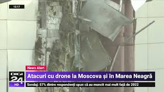 Ucrainenii au atacat cu drone Moscova și flota rusă din Marea Neagră