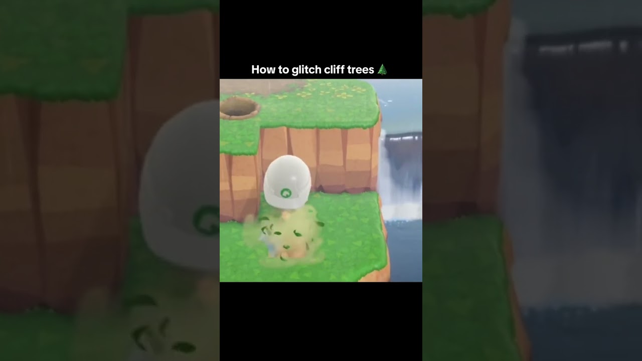 How to glitch cliff trees! #acnhdesign #cozygamer #acnhtips - YouTube