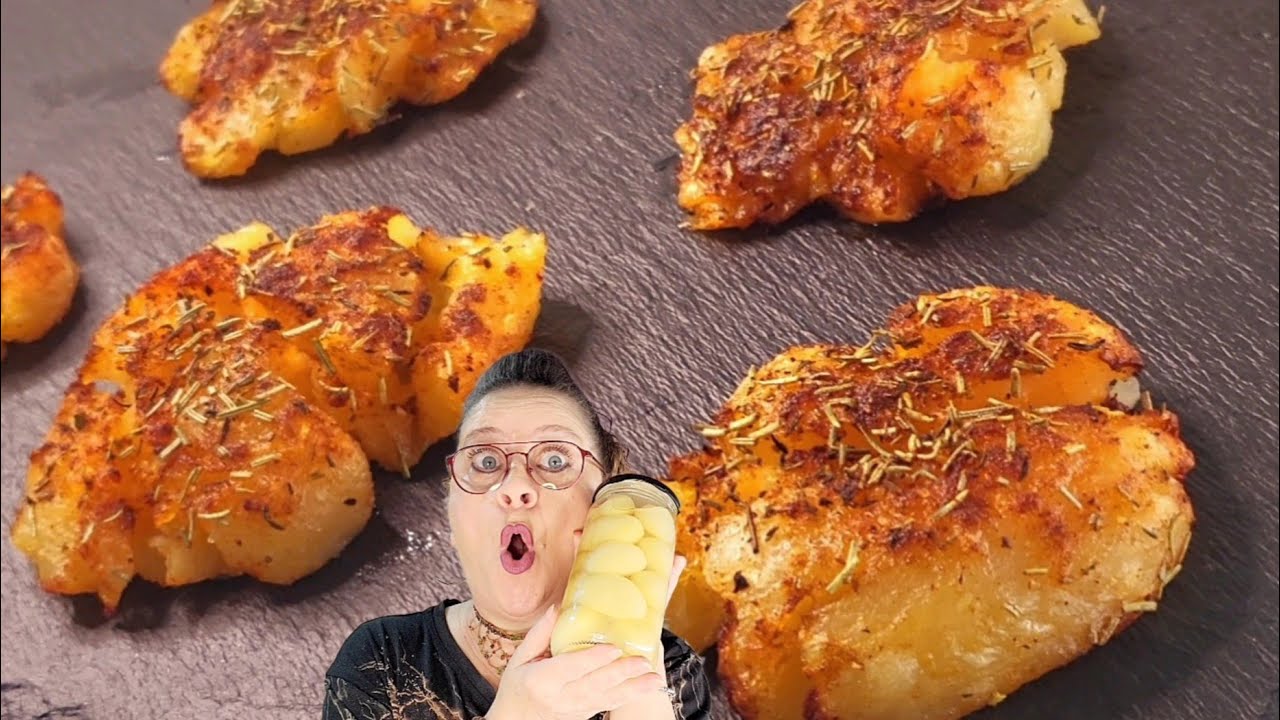 ‼️QUE BARBARIDAD LO QUE HAGO CON ESTAS PATATAS DE BOTE EN MINUTOS‼️PAPAS AL PUÑETAZO👊