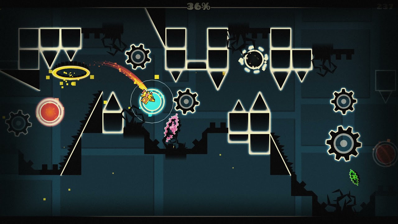 Waterfall geometry dash