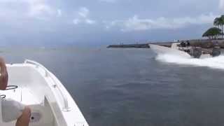 40ft Prowler  Plug Blasts out Haulover Cut