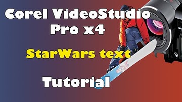 Corel VideoStudio Pro x4, StarWars scrolling text
