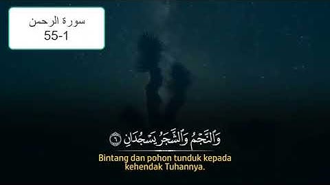 سورة الرحمن الآيات من 1 إلى 55 مع تكرار للحفظ بصوت جميل