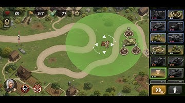WWII Defense: RTS Army TD Game (mobile) Level 10 (Hard)