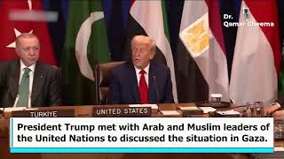 Trump Meets Arab & Muslim Leaders At Un To Discuss Gaza Crisis.
