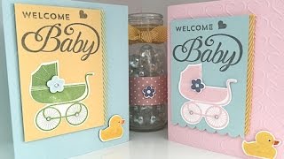 Simply Simple FLASH CARD - Welcome Baby Card by Connie Stewart screenshot 4