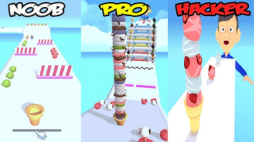 Ice Cream Run - NOOB vs PRO vs HACKER