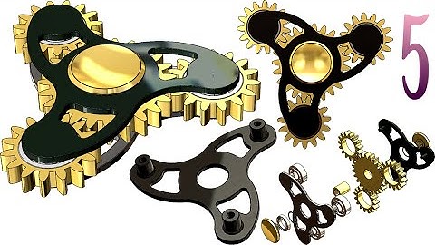 5-Project 24| 4-Gears Fidget Spinner |SolidWorks Tutorial : cover 2